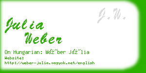 julia weber business card